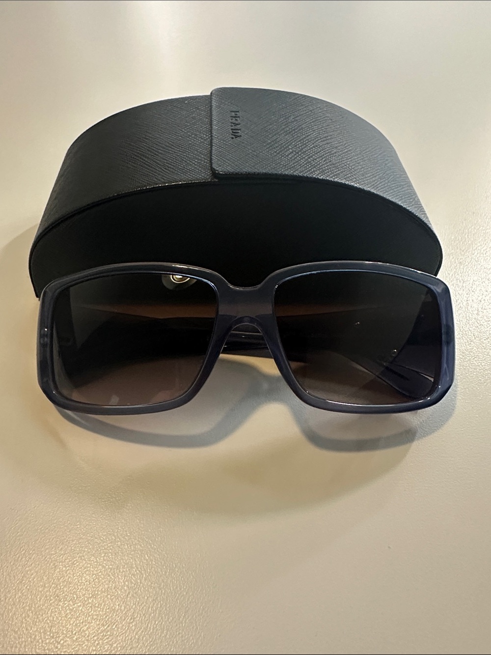 Prada Square Sunglasses - Dark Blue Gradient